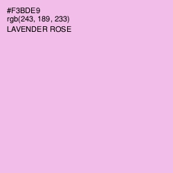#F3BDE9 - Lavender Rose Color Image